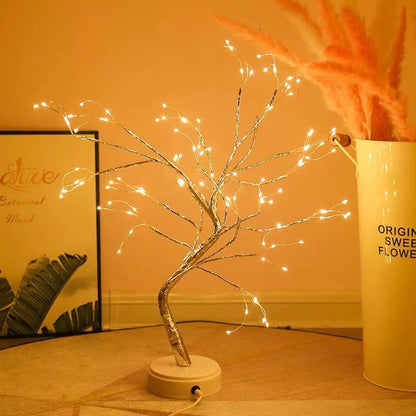 Copper Wire LED Lamp – Romantic Light for a Warm Interior