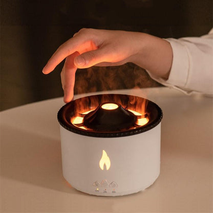 Aromatic Volcano Essential Oil Diffuser - Flame Effect and Relaxing Mist