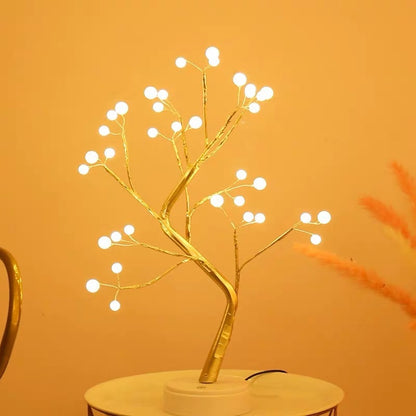 Copper Wire LED Lamp – Romantic Light for a Warm Interior