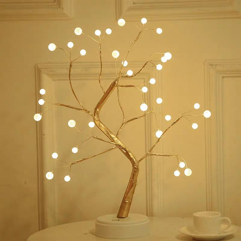 Copper Wire LED Lamp – Romantic Light for a Warm Interior