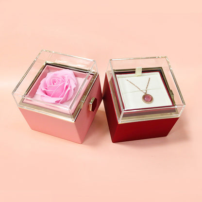 Rotating Eternal Rose Gift Box – A Unique and Elegant Gift for Her 🌹✨