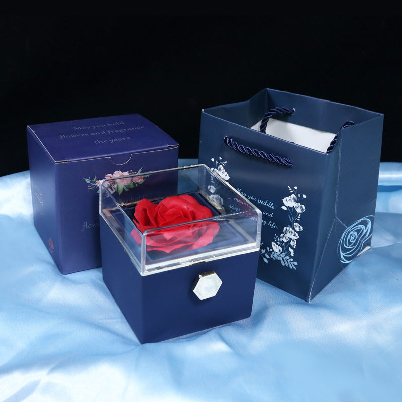 Rotating Eternal Rose Gift Box – A Unique and Elegant Gift for Her 🌹✨