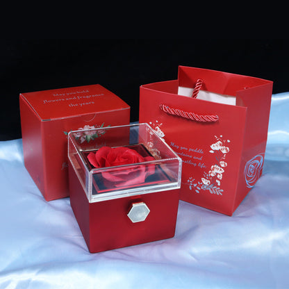 Rotating Eternal Rose Gift Box – A Unique and Elegant Gift for Her 🌹✨