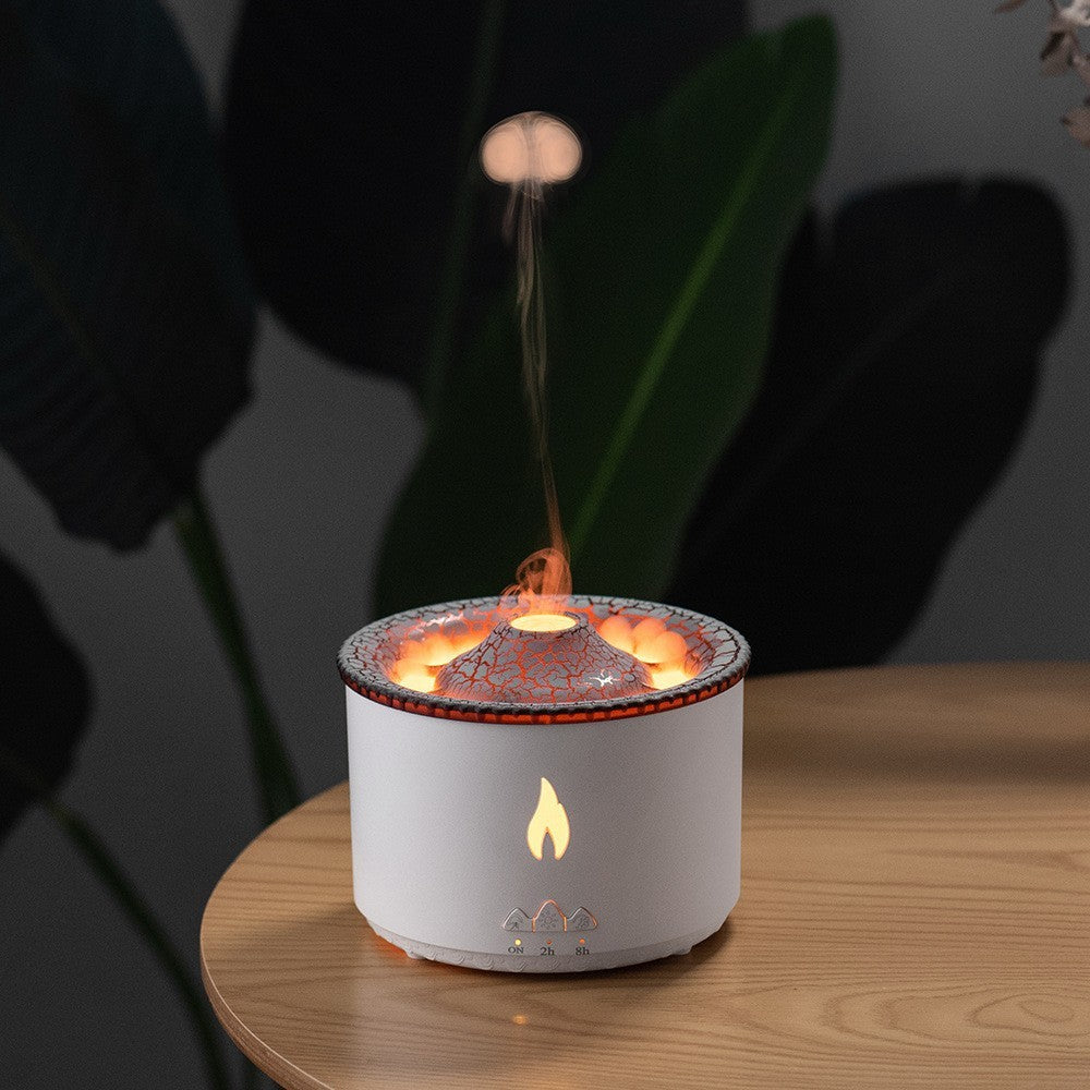 Aromatic Volcano Essential Oil Diffuser - Flame Effect and Relaxing Mist