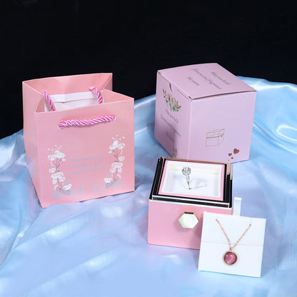 Rotating Eternal Rose Gift Box – A Unique and Elegant Gift for Her 🌹✨