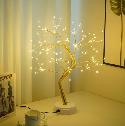 Copper Wire LED Lamp – Romantic Light for a Warm Interior