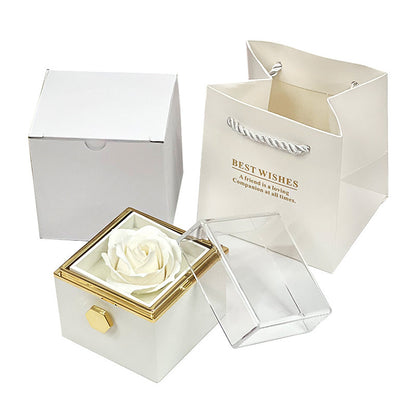 Rotating Eternal Rose Gift Box – A Unique and Elegant Gift for Her 🌹✨