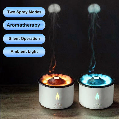 Aromatic Volcano Essential Oil Diffuser - Flame Effect and Relaxing Mist